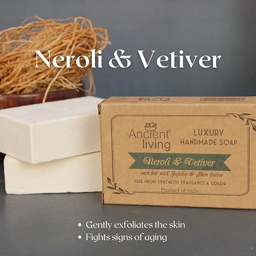 Ancient Living Neroli & Vetiver Luxury Handmade Soap - 100 gms