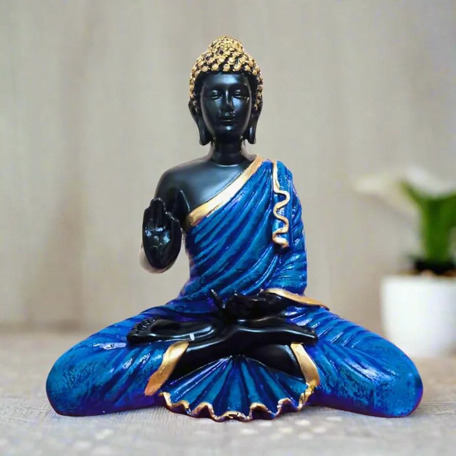Alila Meditating Buddha Idol Statue Showpiece for Home Garden Living Room 8 inches 20cm