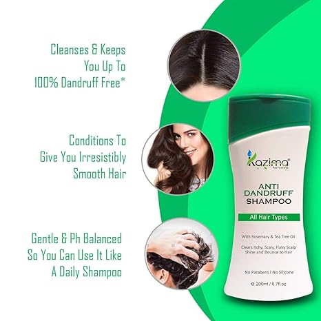 Kazima Anti Dandruff Shampoo - 200 ml (Pack of 2)