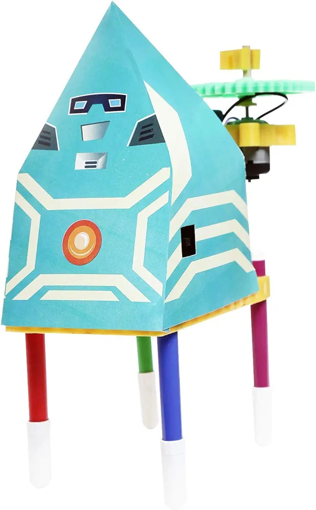 Genius Box Play Some Learning Genius Box Educational Toy Play Some Learning 3 in 1 Activity S.T.E.M Learning Kit for Children Age 7+ Wiggle Bot Activity Kit Multicolor