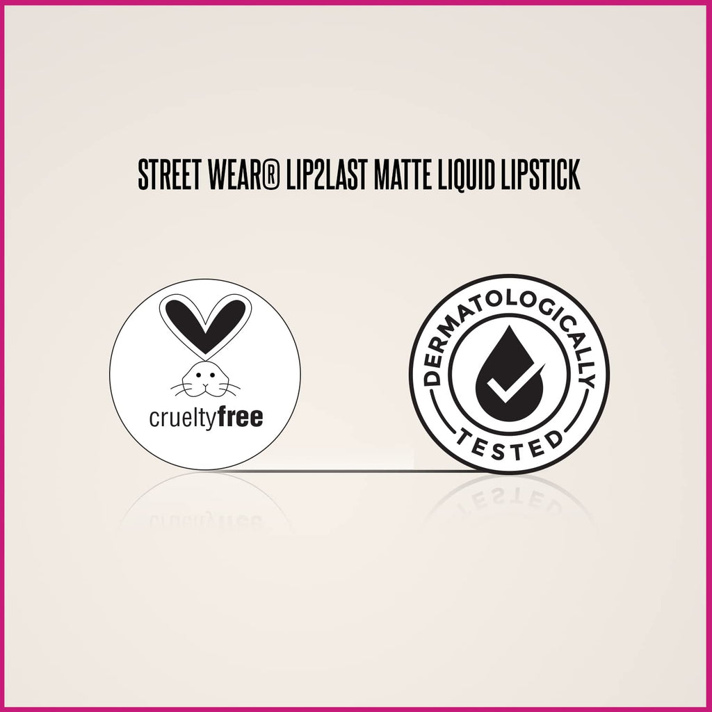 STREET WEAR Lip2Last Matte Liquid Lipstick -Fleek Rust (Red) - 5 ml - Transferproof, Smudgeproof, Mask Friendly, Non-Drying Formula, Enriched With Vitamin E - Lasts AM To PM!
