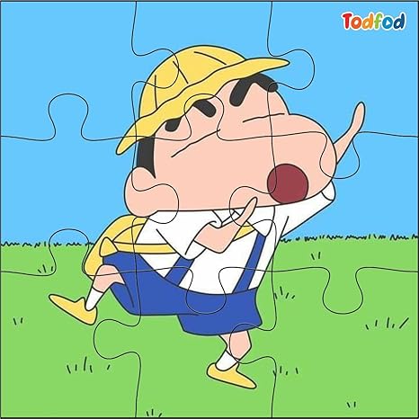TodFod Wooden Jigsaw Puzzles Toy for Kids & Children Shinchan 54 Pieces 6 in 1 Jigsaw Puzzles