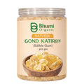 Bhumi Organic Gond Katira (Tragacanth Gum) | Natural Edible Gum for Summer Drinks, Body Cooling Ayurvedic Superfood, Gluten-Free