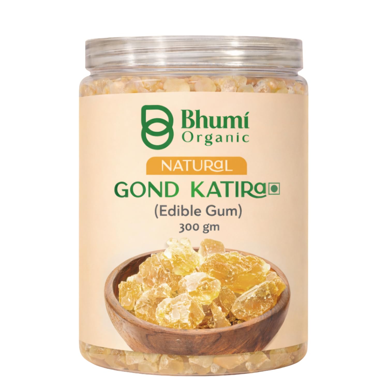 Bhumi Organic Gond Katira (Tragacanth Gum) | Natural Edible Gum for Summer Drinks, Body Cooling Ayurvedic Superfood, Gluten-Free