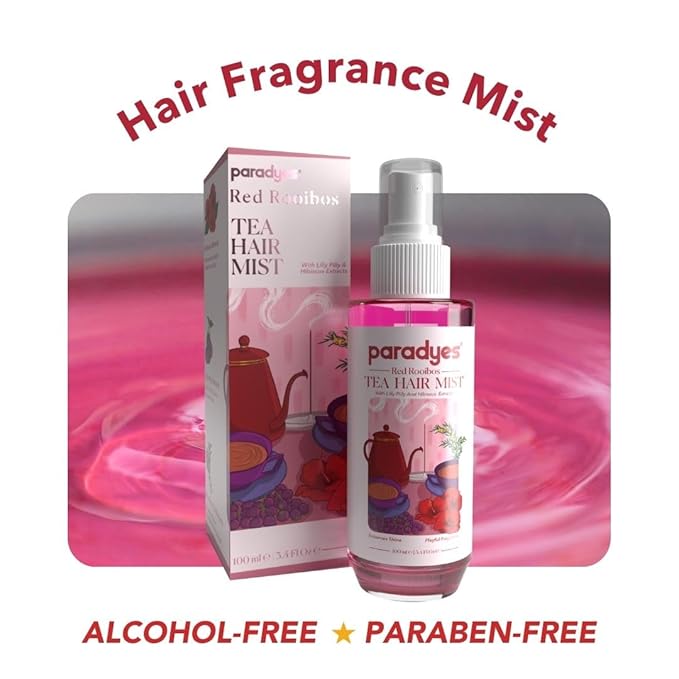 Paradyes Red Roobios Tea Hair Perfume for Intense Hydration & Calming Fragrance - 100 Ml