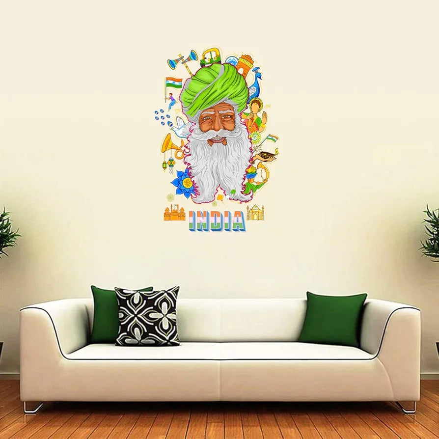 Rangoli Vinyl Wall Sticker Self-Adhesive Wall Decor Parent 5 Design-7