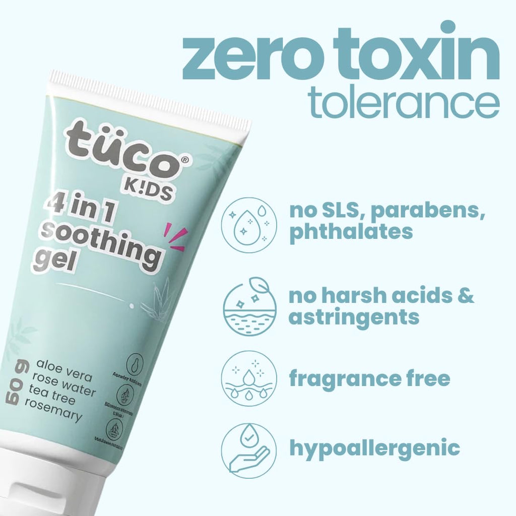 TucoÂ® Anti-Acne Teens Gel Face Cream & Moisturizer | Enriched with Aloe Vera, Tea Tree Oil & Rose Mary | Safe, Hydrates & Soothes Irritated Skin | Used for Dryness & Irritation, Cuts, Sunburn & Bruises | 50 gm