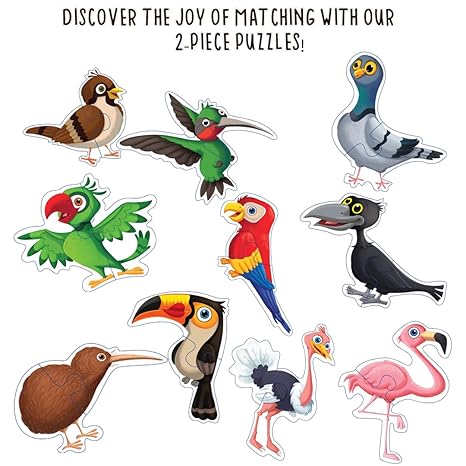 The Book Tree Birds Puzzle Box for Kids I Educational Toy for Kids Age 2+ I 60 Jigsaw Puzzle Pieces and 1 Story