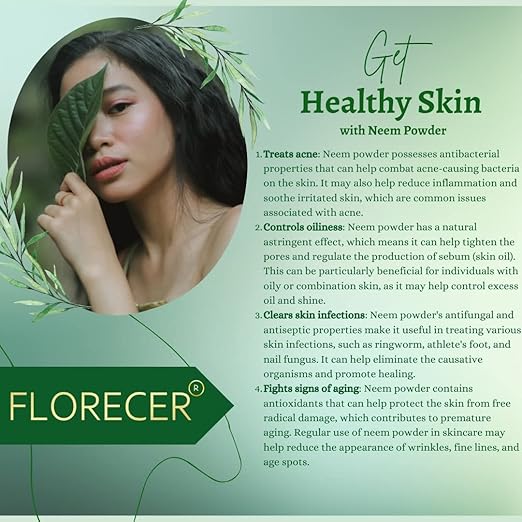 Florecer Neem Powder For Face Pack - 100 gms
