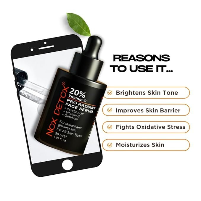 Nox Detox 20% Vitamin C Face Serum - 30 ml