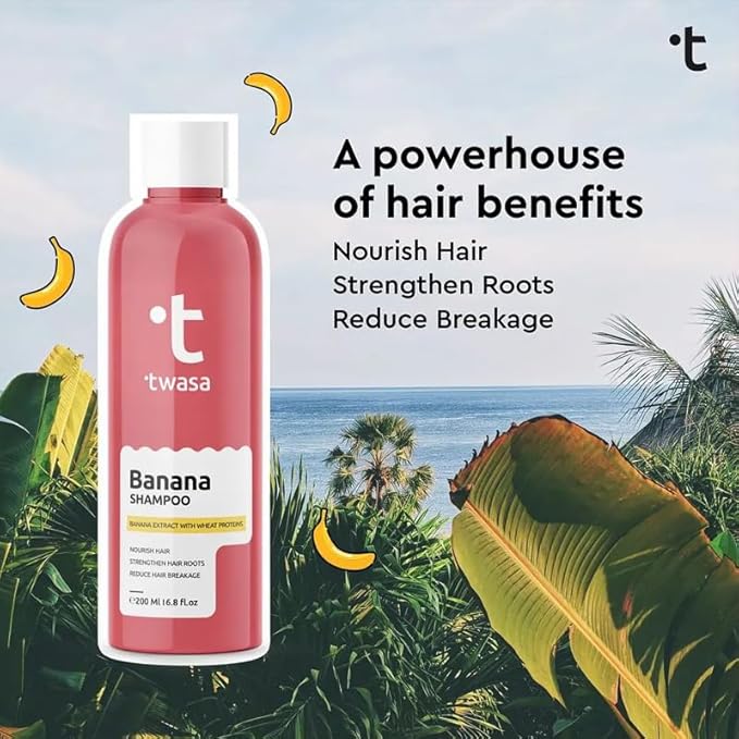 Twasa Natural Banana Shampoo - 200 ml