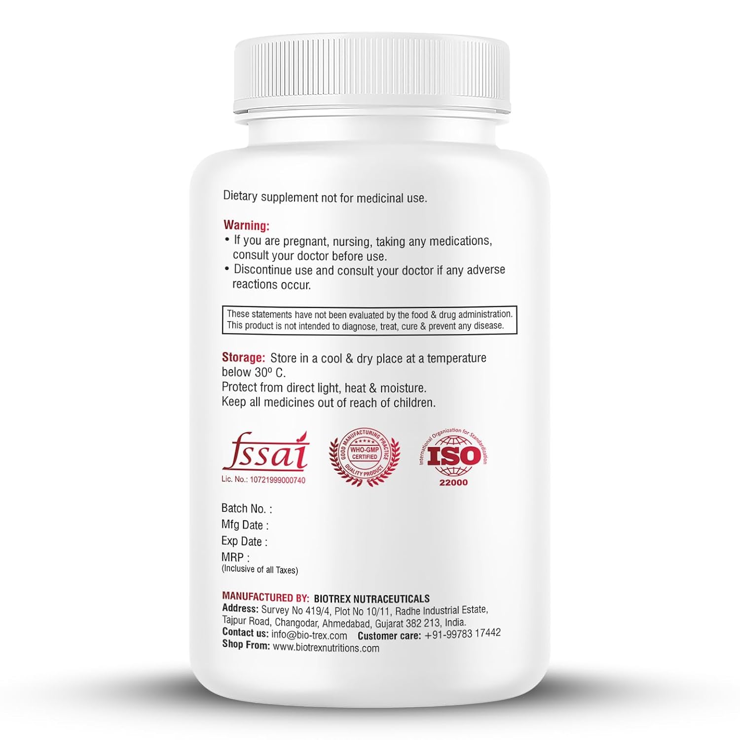 Biotrex Nutraceuticals Multivitamin With Probiotics For Women | Combination of 43 Ingredients | Enhances Energy & Strong Immune Function | Antioxidant | Hair, Skin & Nails | Purity Tested - 120 Tablets