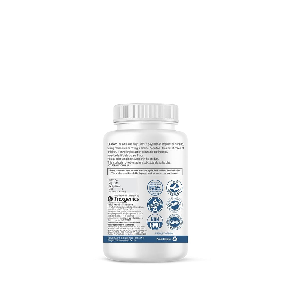 Trexgenics CANDIDA DEFENCE, Synergistic Action 2X Yeast Breakdown Complex Cellulase and Protease (90 Veg. Capsules) (Pack of 1)