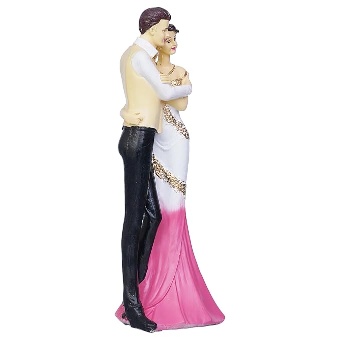 Ecraftindia Lovely Hugging Couple Statue Human Figurine Decorative Showpiece