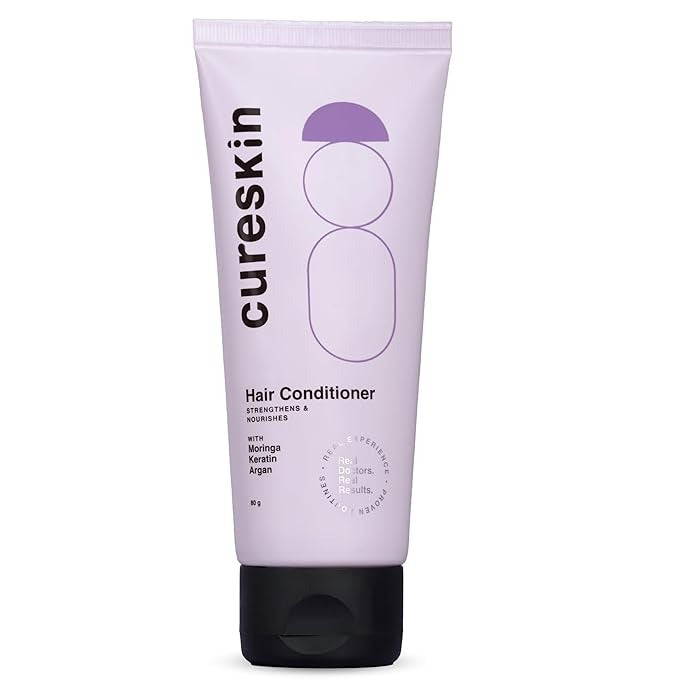 Cureskin Keratin Smooth Conditioner with Moringa Keratin and Argan - 80 gms