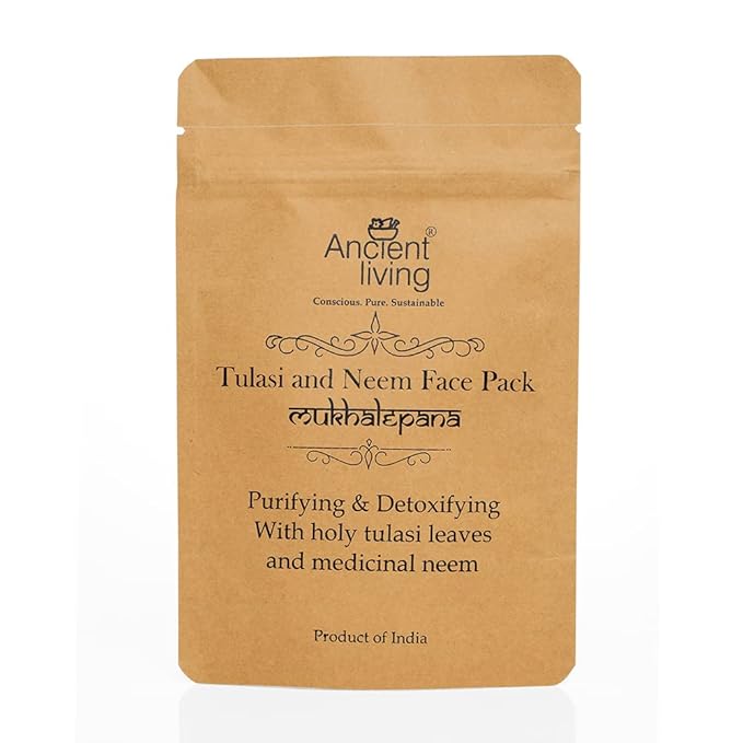 Ancient Living Organic Tulasi & Neem Face Pack - 40 gms