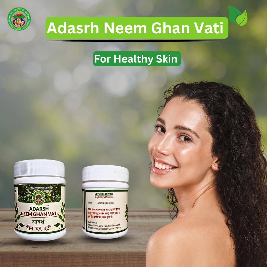 Adarsh Ayurvedic Pharmacy Neem Ghan Vati - 120 Tablets