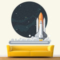 StickMe Spaceship Rocket Lanch Baby Kids Learning Education Wall Sticker -SM474