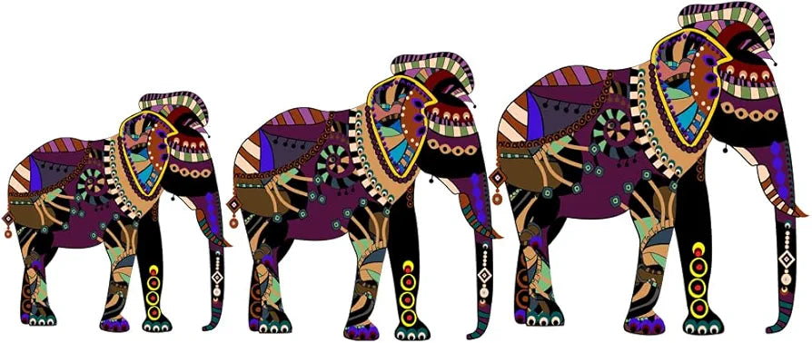 Rangoli Vinyl Wall Sticker Self-Adhesive Wall Decor Parent 2 Design-20