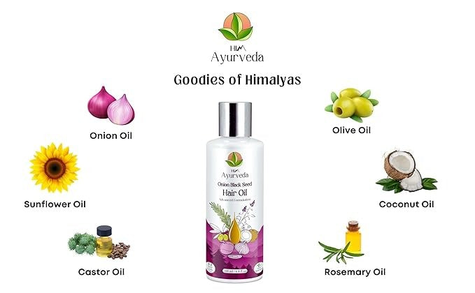 HIM Ayurveda Advanced Onion Black Seed With Rosemary - 200 ml