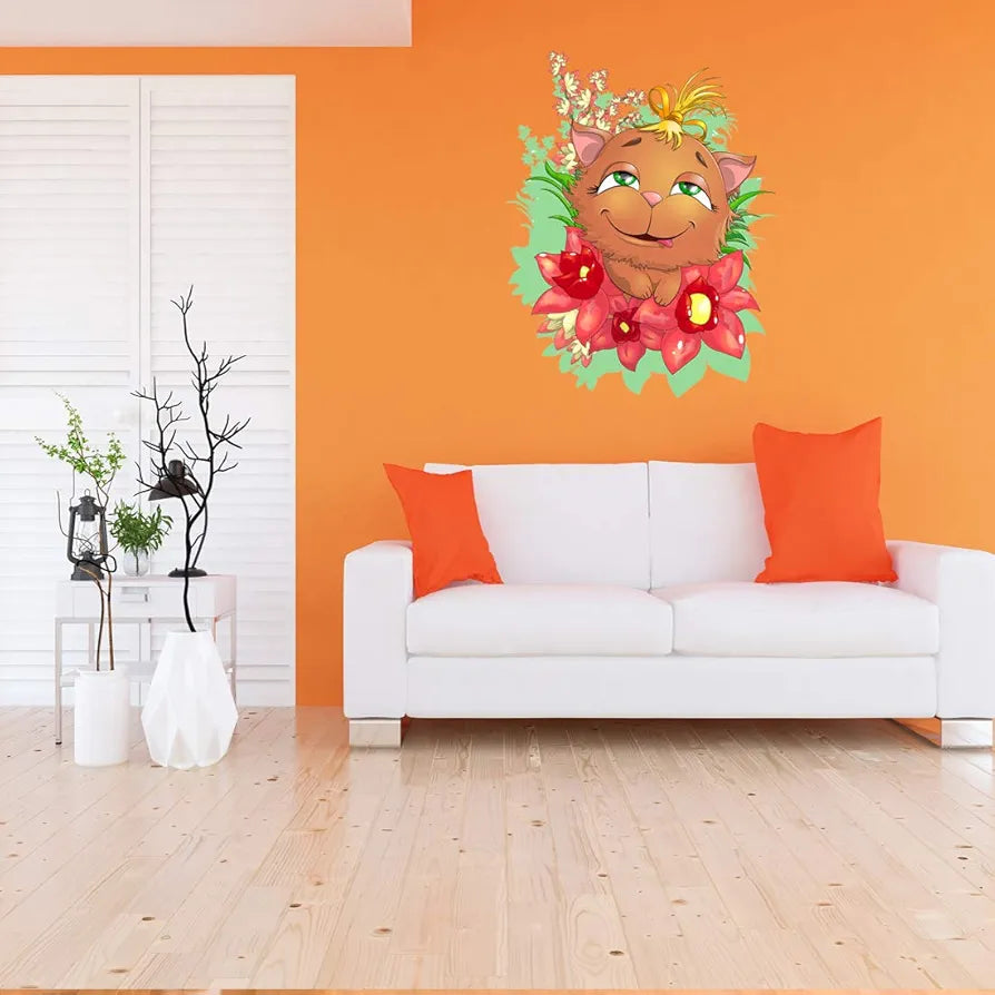 Rangoli White Glossy Vinyl Wall Sticker Premium Self-Adhesive Waterproof Parent-4 Design-13