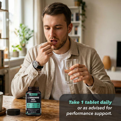 Boldfit L-Arginine Supplement 1000mg with Nitric Oxide Arginine Supplement for Men & Women for Muscle Growth, Stamina, Recovery, Immune Booster & Energy - 60 Tablets