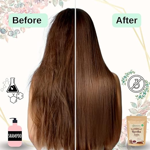 Hindya Ayurvedic Luxury Reetha Powder For All Type Of Hair - 100 gms