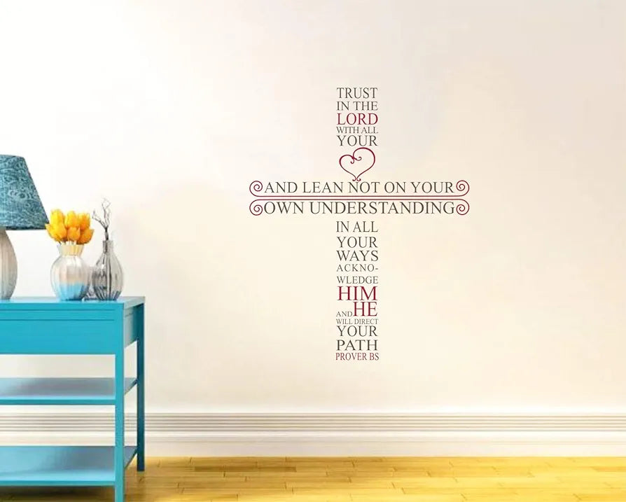 Decal O Decal Vinyl Lord Jesus Bible Quotes Wall Stickers Multicolour