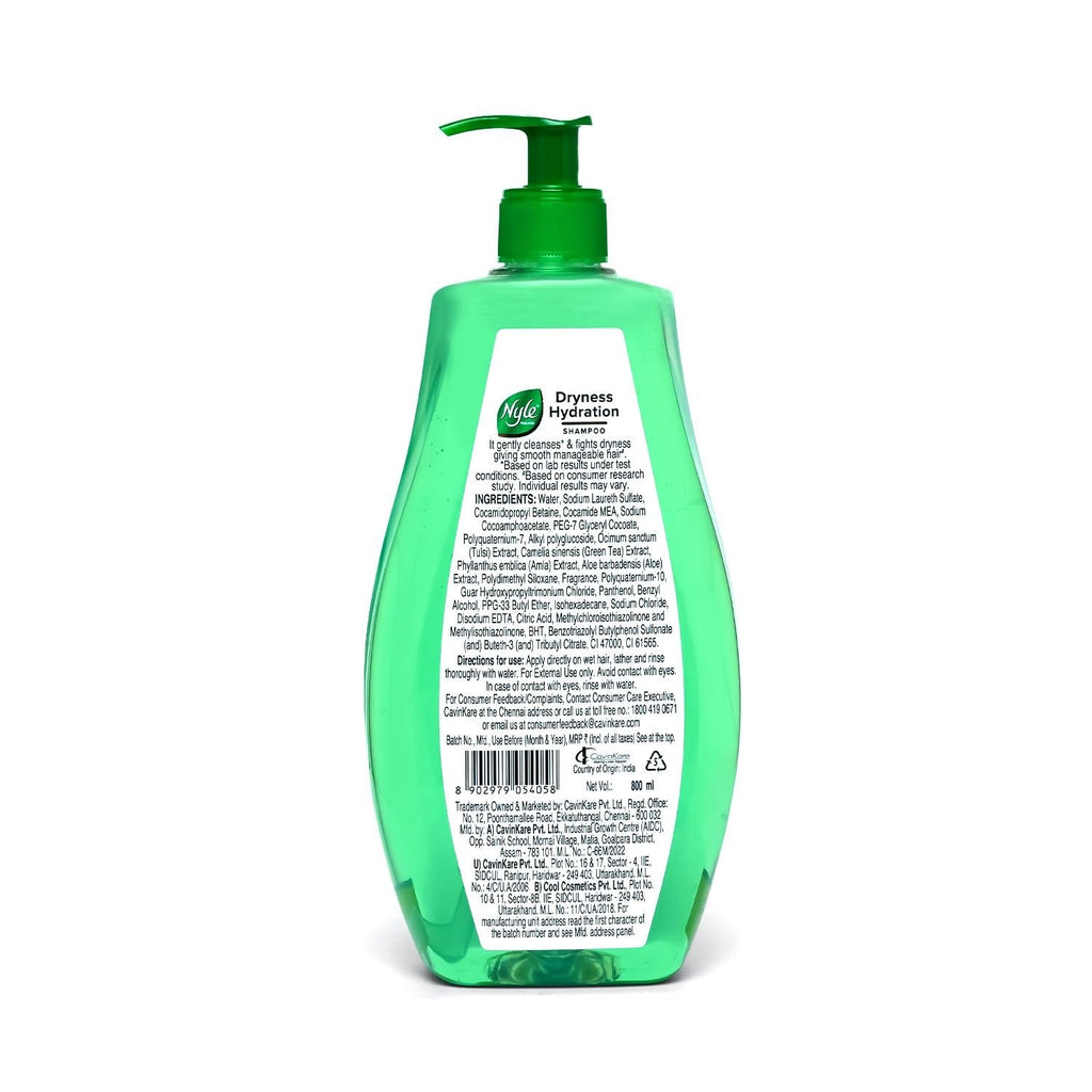 Nyle Naturals Dryness Hydration Shampoo - 800 ml