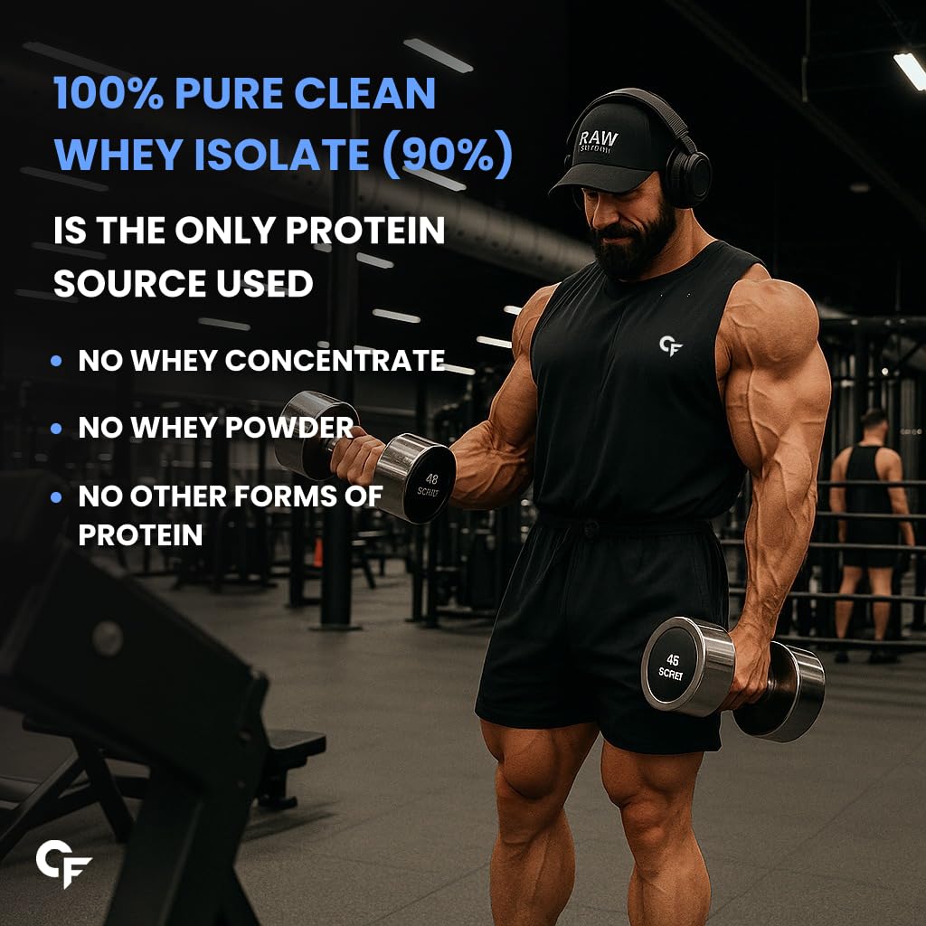 Carbamide Forte Whey Protein Powder Isolate | 100% Pure Protein Powder for Men | 30g Protein | 3X digestive Enzymes | 6.89g BCAA | 14.50g EAA | No added sugar | Belgian Chocolate Flavour - 1Kg