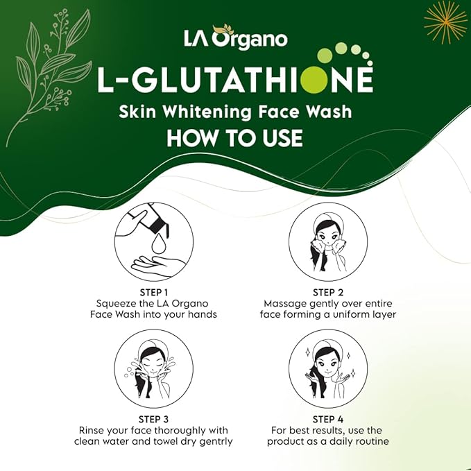 La Organo Glutathione Face Wash - 100 Gms