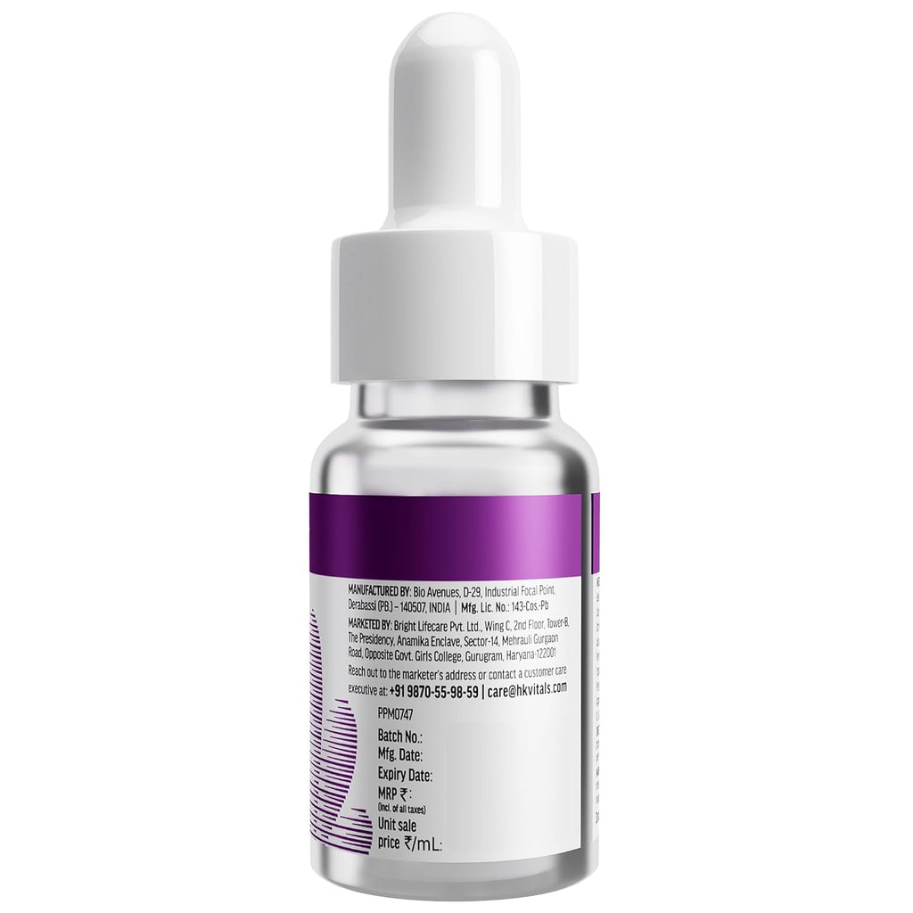 hk vitals 1% Bakuchiol Serum, 15ml | Retinol Alternative | For Glowing & Hydrated Skin, Boosts Collagen Production | All Skin Types