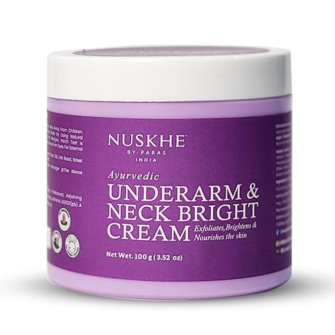 Nuskhe By Paras Underarm and Neck Bright Cream For Men & Women - 100 gms