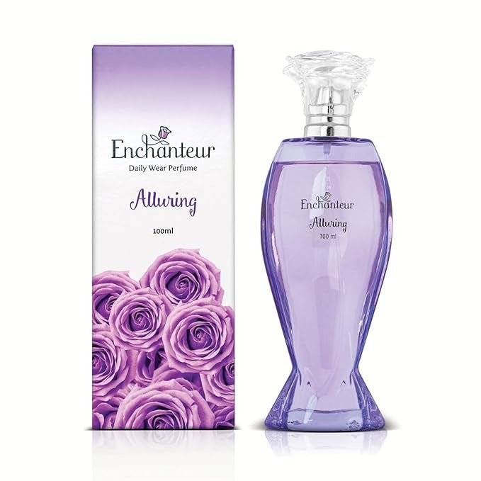 Enchanteur Alluring Rose Perfume Liquid For Women - 100 ml