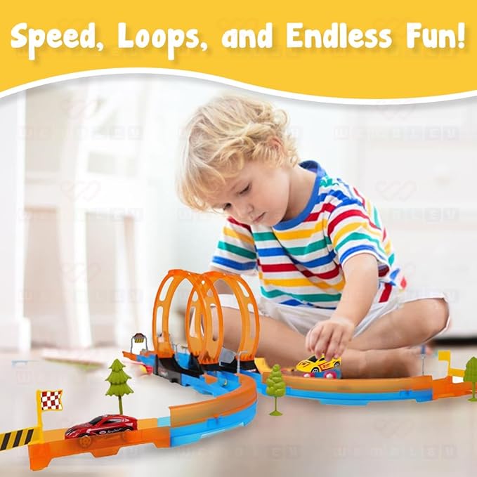 Wembley Multiplayer Track Set Loop Diecast Car Racing Adventure Toys