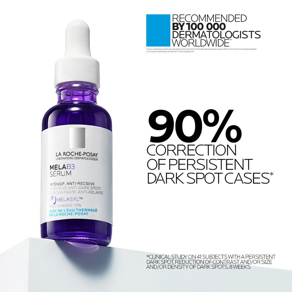 La Roche-Posay Mela B3 Anti-Dark Spot Serum |Corrects Pigmentation, Sun Spots, Age Spots & Post-Acne Marks with Melasyl + 10% Niacinamide for even skin, 30 ml