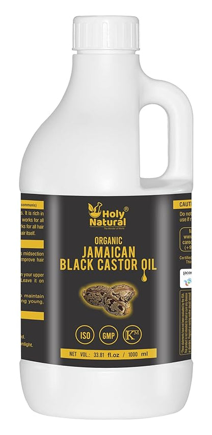 Holy Natural Organic Jamaican Black Castor Oil - 1000 ml