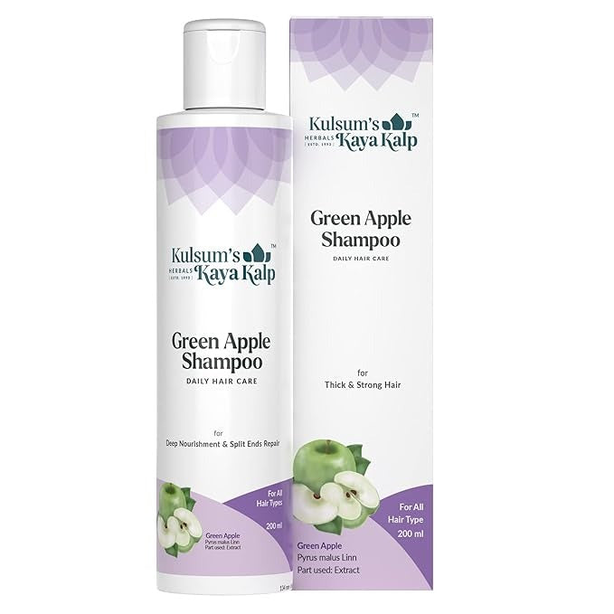 Kulsum's Kaya Kalp Herbals Green Apple Shampoo - 200 ml