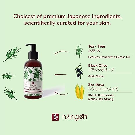 Ningen Teatree Anti Hair Fall Shampoo - 300 gms