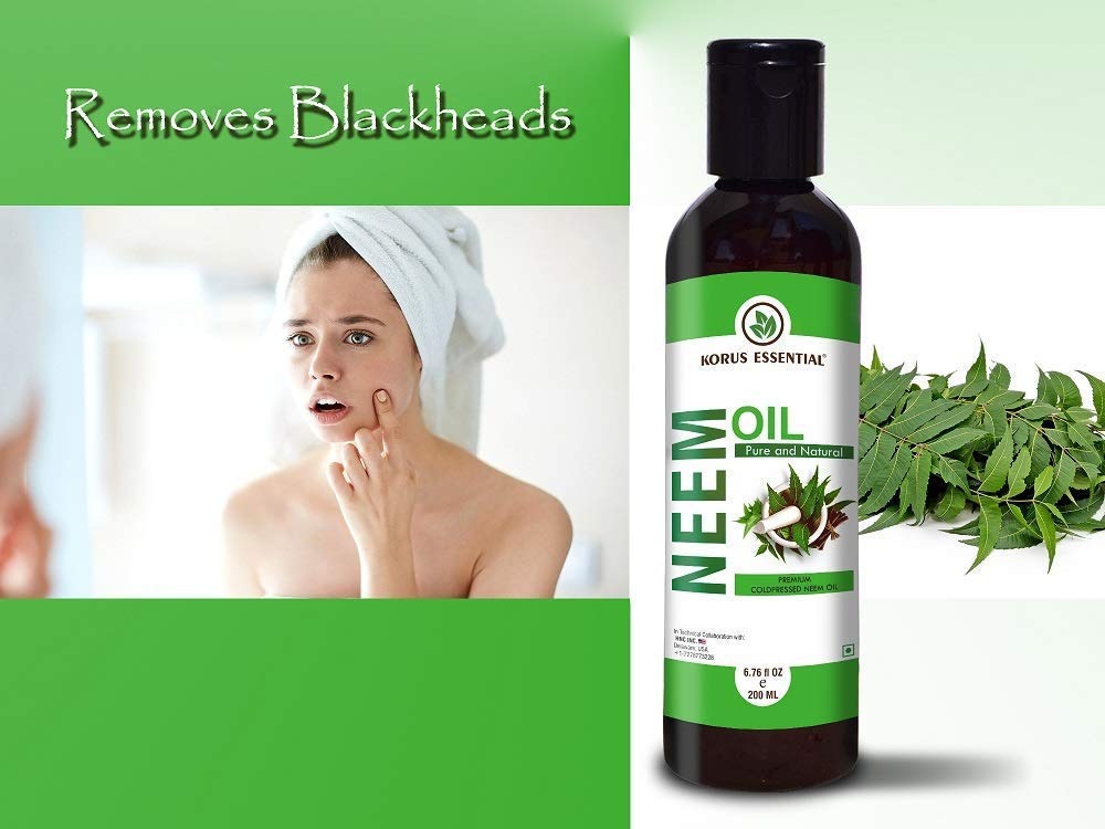 Korus Essential Pure Natural Cold Pressed Neem Oil - 200 ml