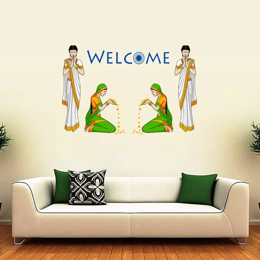 Rangoli Vinyl Wall Sticker Self-Adhesive Wall Decor Design-1