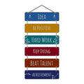 Artvibes Designer Wall Hanging Wooden Art Decoration Item for Living Room | Set of 6