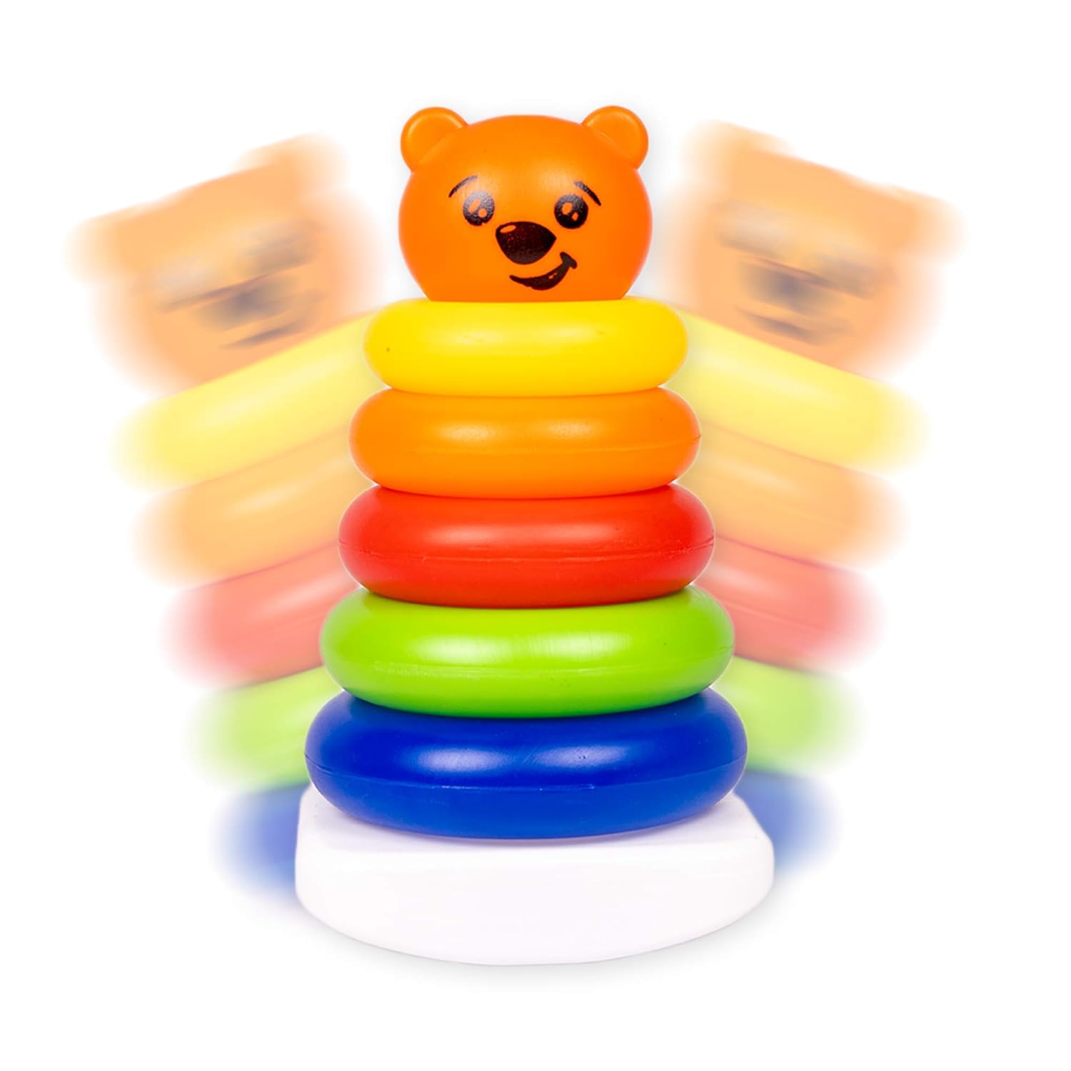 Ratna's Junior Bear Stacking Multicolour 5 Rings for Toddlers