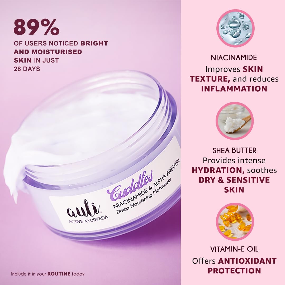 Auli Cuddles Deep Nourishing Moisturiser Winter Face Cream - 120 gms