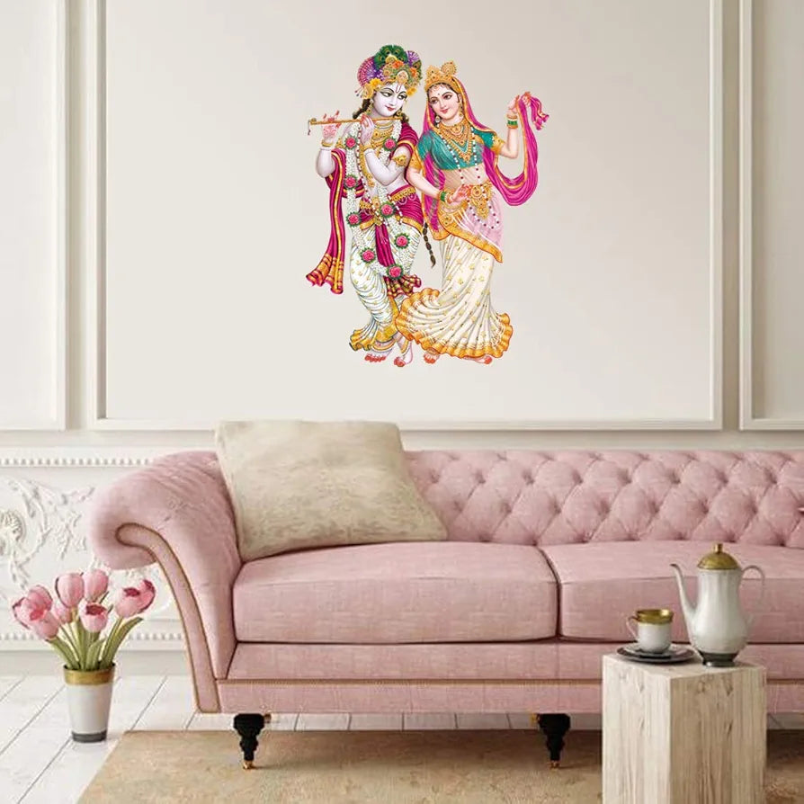 Rangoli White Glossy Vinyl Wall Sticker Premium Self-Adhesive Waterproof Parent-5 Design-19