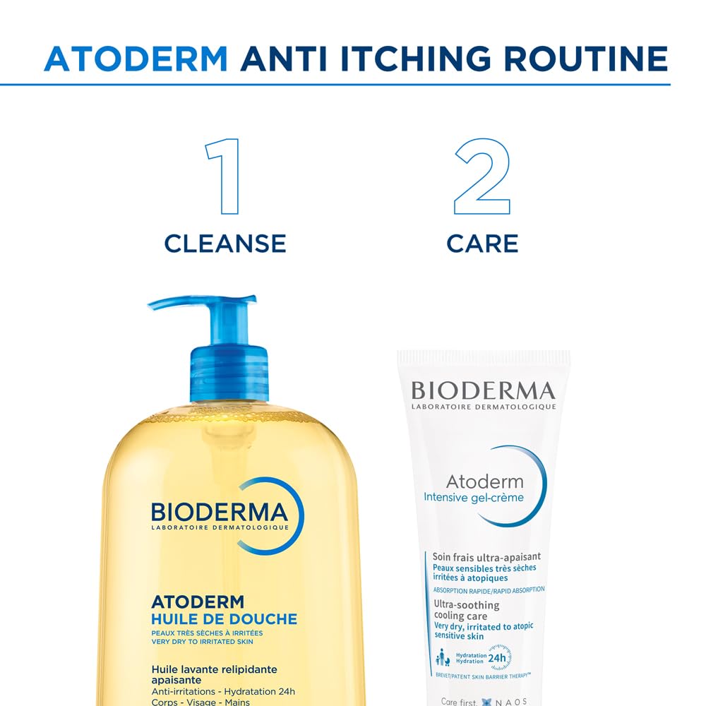 Bioderma Atoderm Intensive Gel CrÃ¨me with Niacinamide| Skin Barrier Repair| Ultra-light Soothing Gel moisturizer for Very Dry, Irritated, Atopic, Sensitive Skin, 75ml