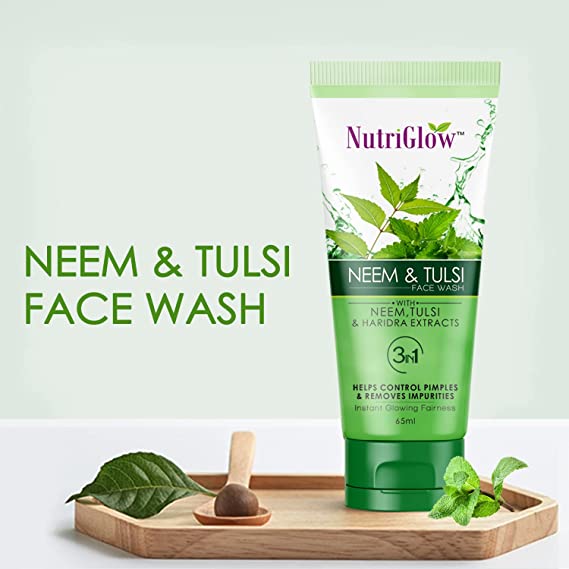 NutriGlow Neem & Tulsi Face Scrub - 65 ml