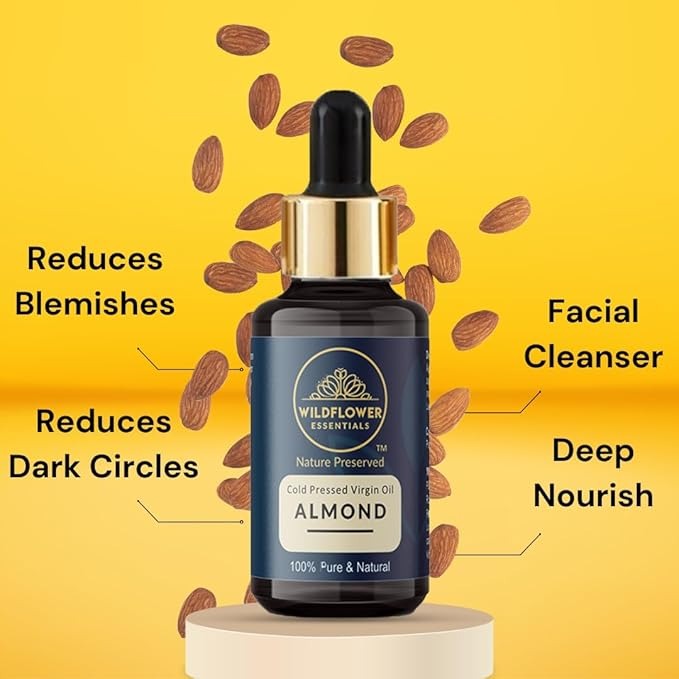 Wildflower Essentials Cold Pressed Sweet Almond Oil - 30 ml