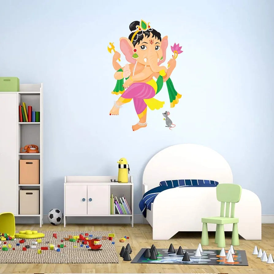 Rangoli White Glossy Vinyl Wall Sticker Premium Self-Adhesive Waterproof Parent-2 Design-12