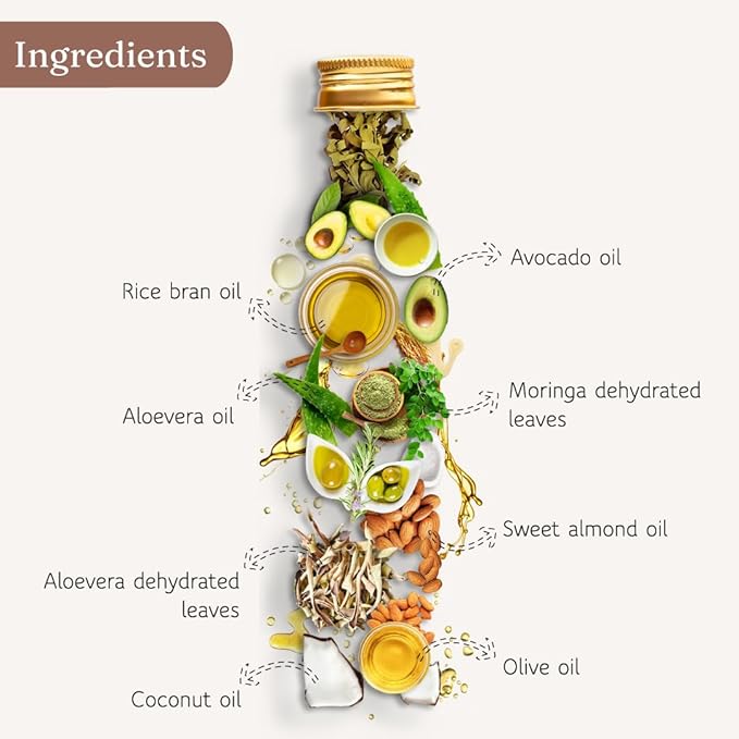 Dromen & Co Avocado & Aloevera Brew Oil | Reduces Hair Fall & Dandruff - 250 Ml